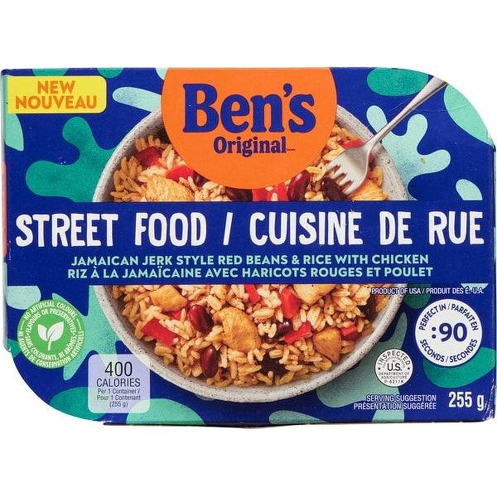 Ben's Original Street Food Jamaican Jerk Style Beans And Rice With Chicken, 255 G -- 6 Per Case