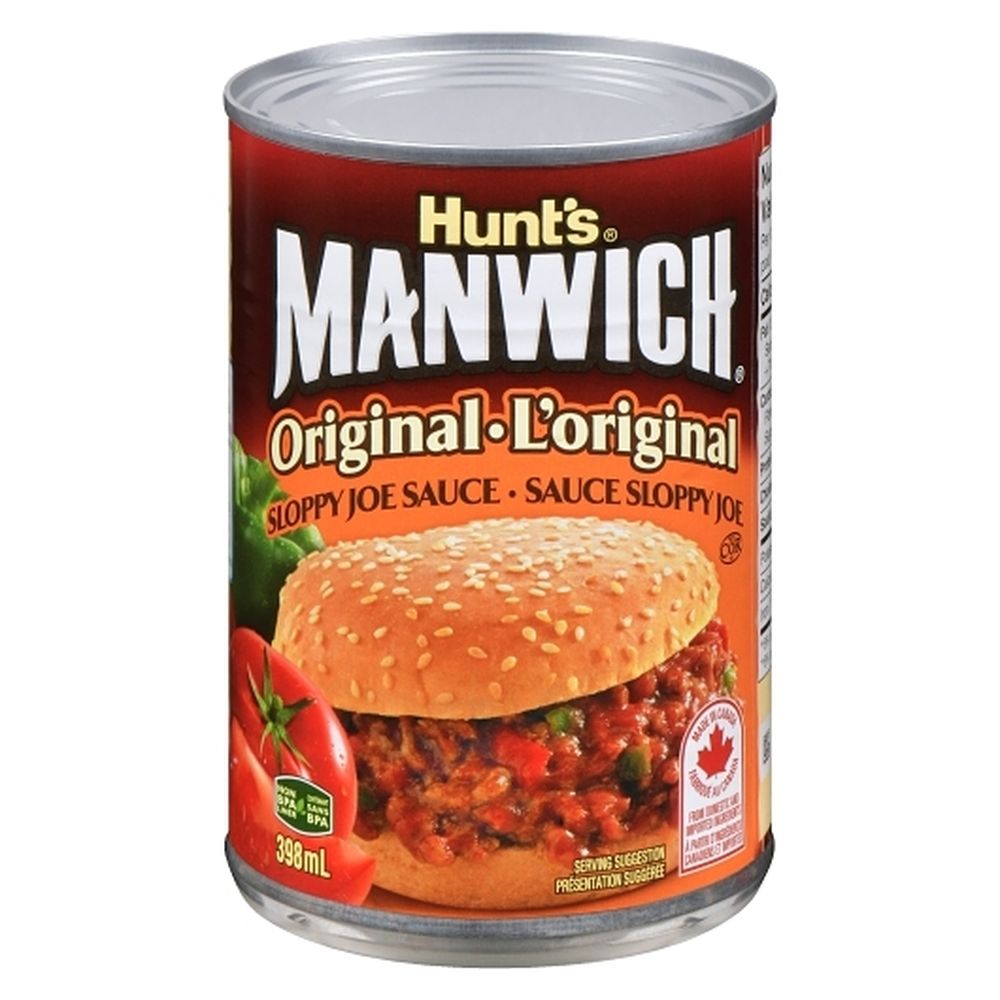 Hunt's Sauce Original Manwich Original Sloppy Joe, 398 Ml – 24 Par Caisse