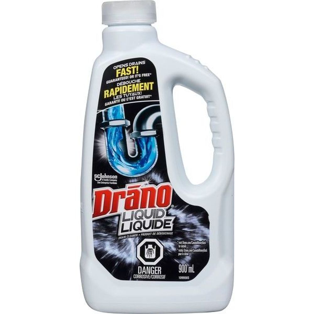 Drano Liquid Drain Cleaner, 900 Ml -- 12 Per Case