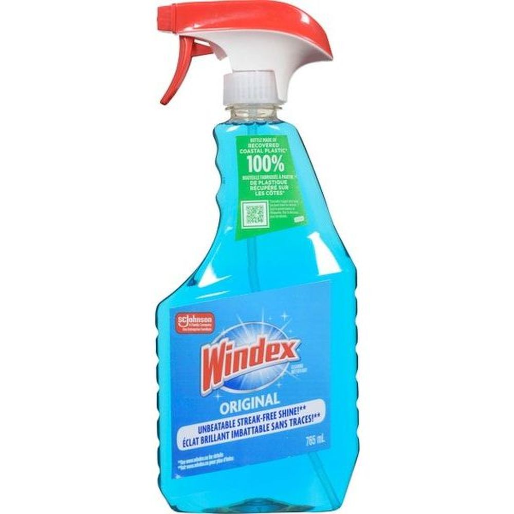 Windex Nettoyant Pour Vitres Original, 765 Ml – 12 Par Boîte