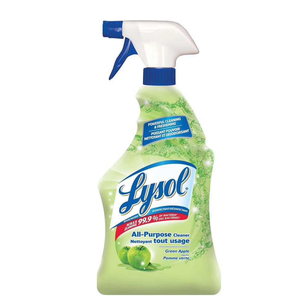 Lysol Nettoyant Multi-usages Pomme Verte, 650 Ml – 12 Unités Par Boîte
