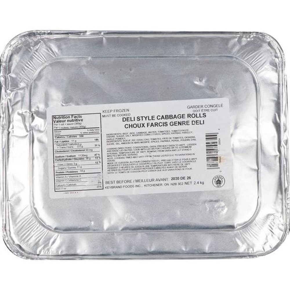 Keybrands Deli Style Cabbage Rolls, 2.4 Kg -- 2 Per Case
