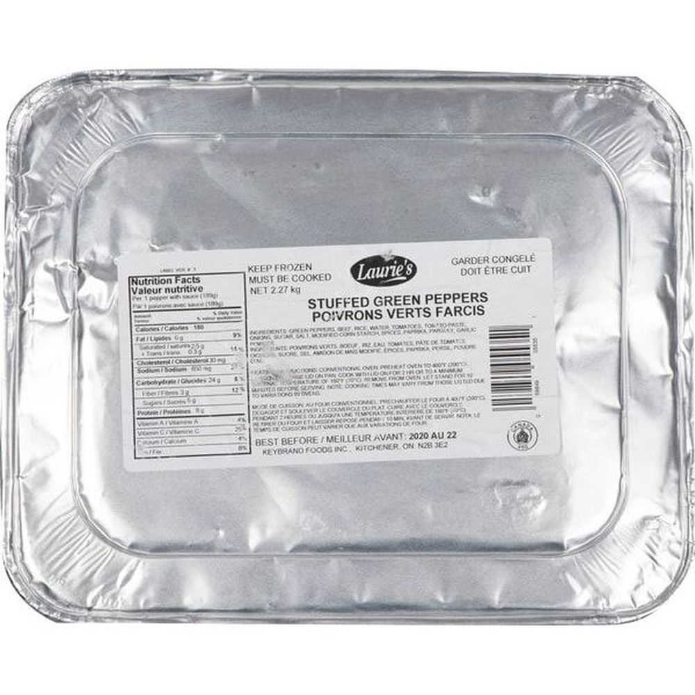 Laurie's Poivrons Verts Farcis, 2,27 Kg -- 2 Par Boîte