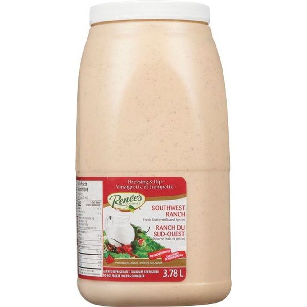 Renee's Sauce Ranch Du Sud-ouest, 3,78 L -- 2 Par Boîte