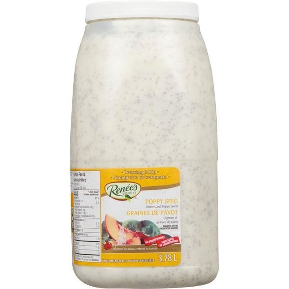 Renee's Poppyseed Dressing And Dip, 3.78 L -- 2 Per Case