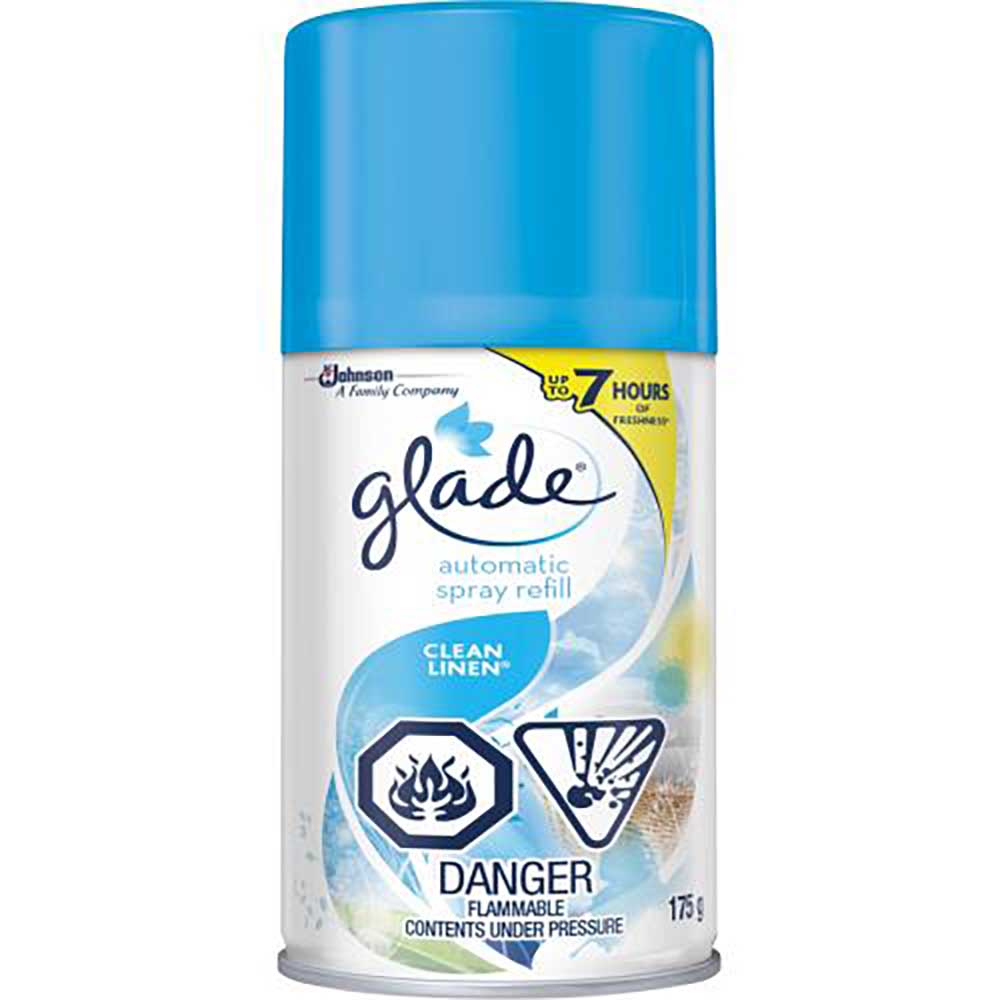 Glade Clean Linen Automatic Spray Refill, 175 G -- 6 Per Case