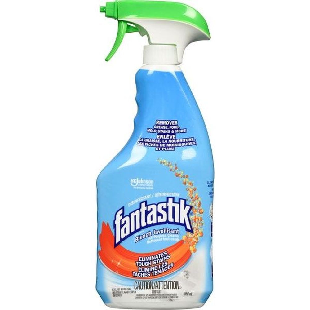 Fantastik Nettoyant Désinfectant Tout Usage Avec Javel, 650 Ml – 12 Unités Par Boîte
