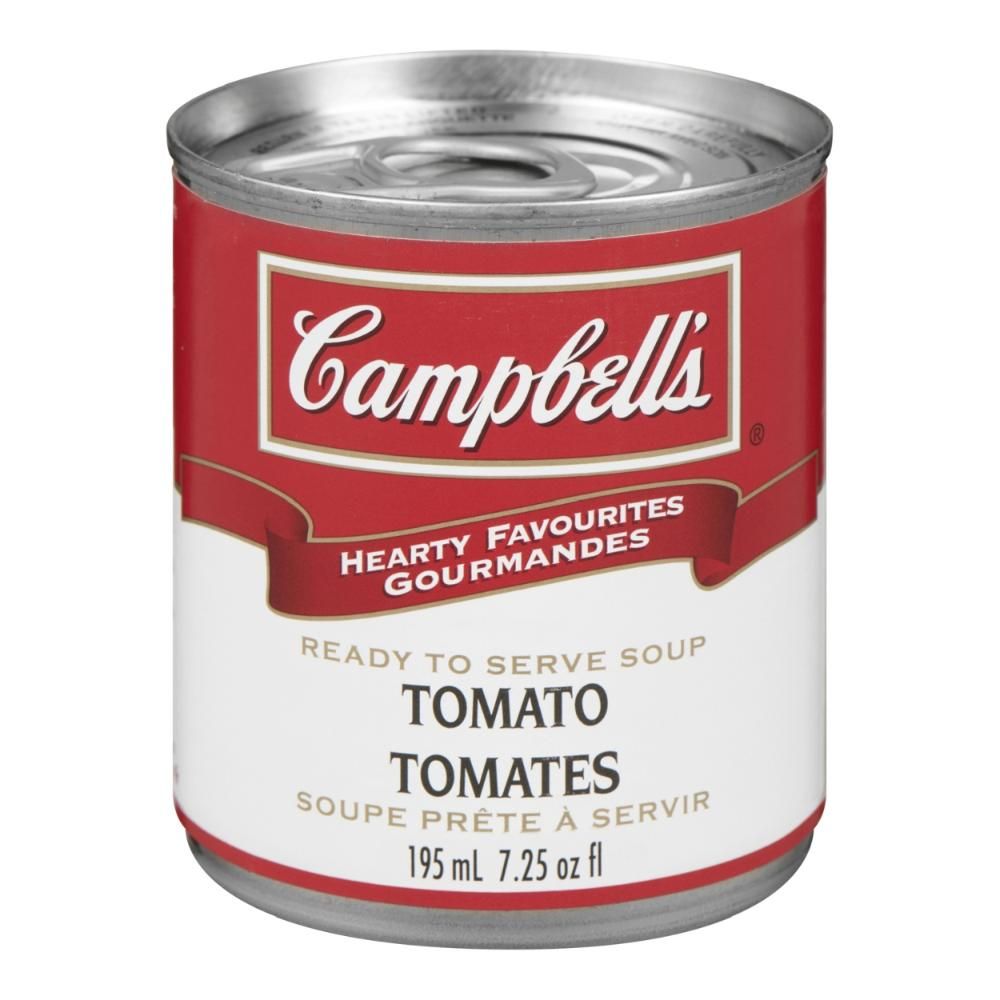 Campbell's Soupe Crémeuse Aux Tomates - Prête À Servir, 195 Ml - 12 Par Boîte