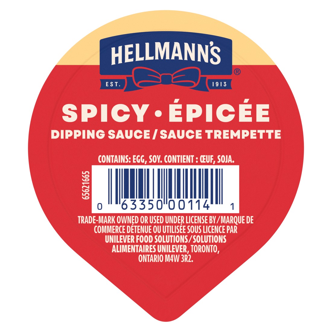 Hellmann's Spicy Mayonnaise Single Serve Dip Cup, 30 Ml -- 108 Per Case