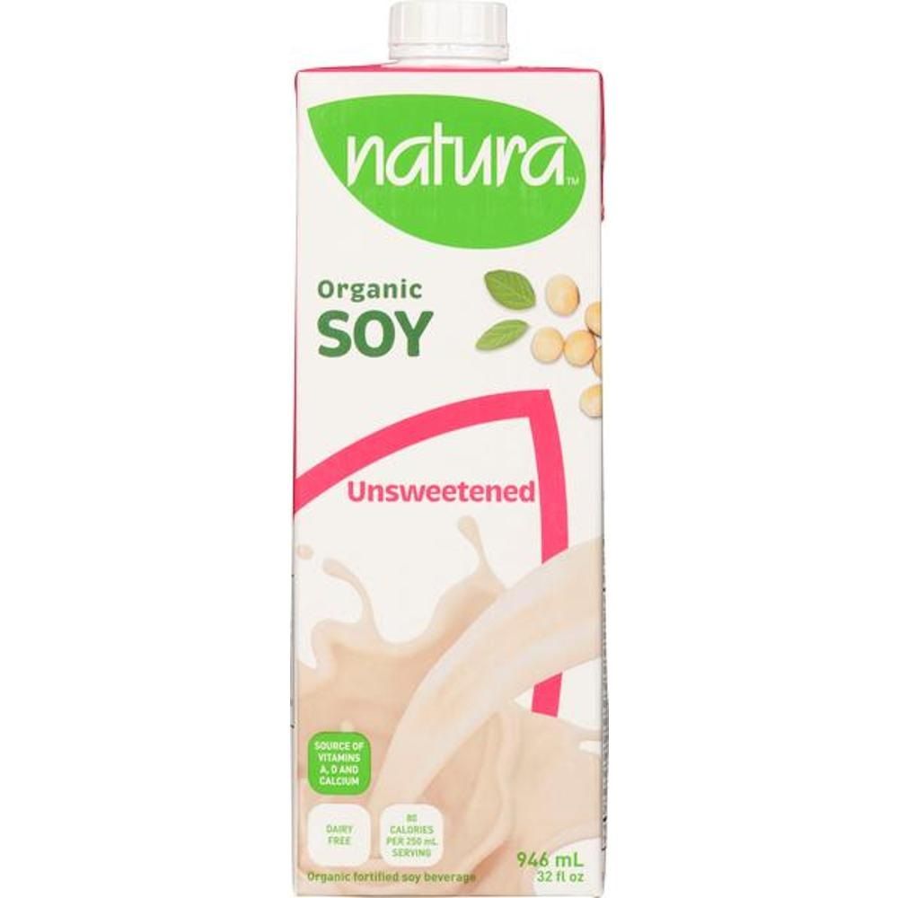 Natura Organic Unsweetened Soy Drink, 946 Ml -- 12 Per Case