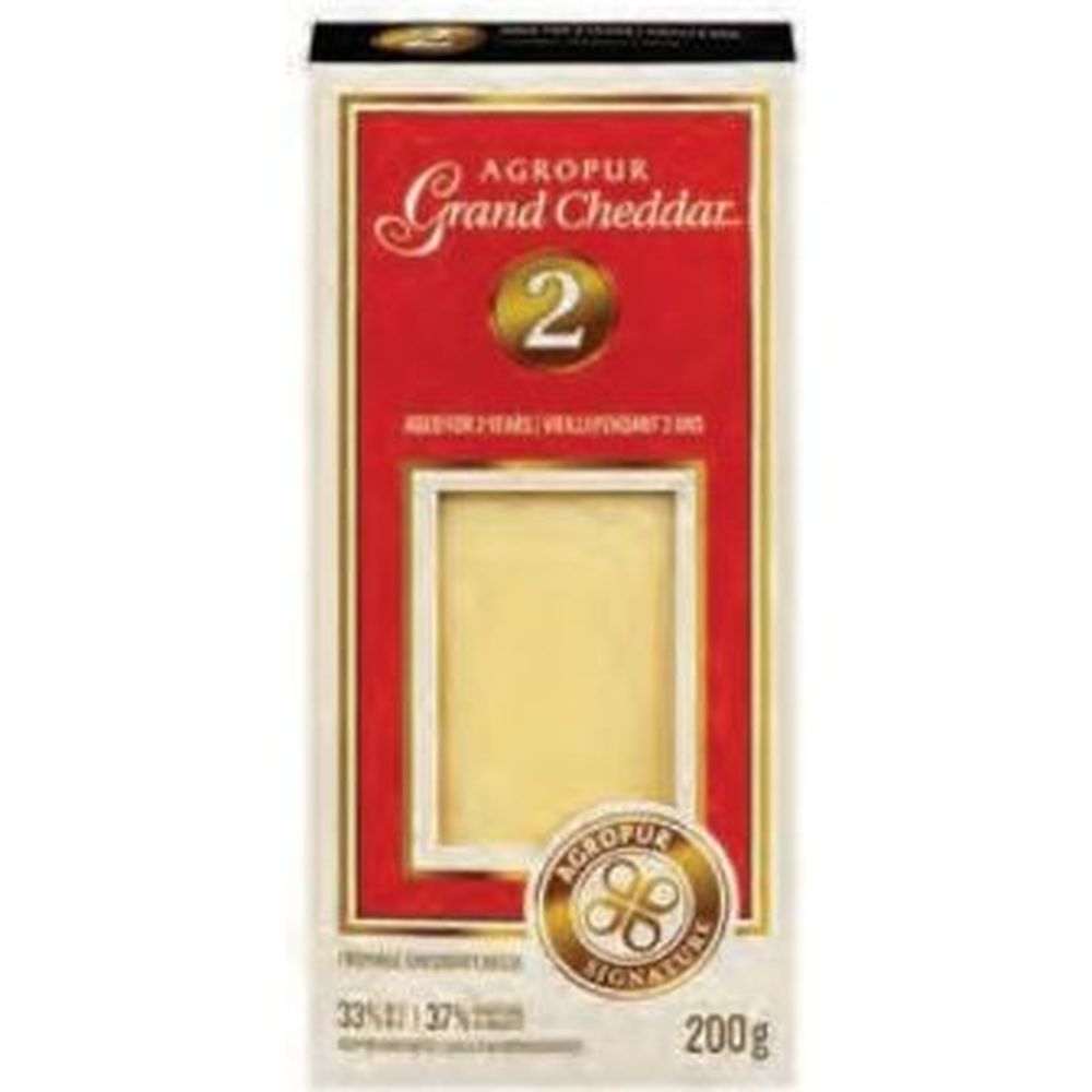 Agropur Signature Grand Two Year Aged Cheddar Cheese, 200 G -- 6 Per Case