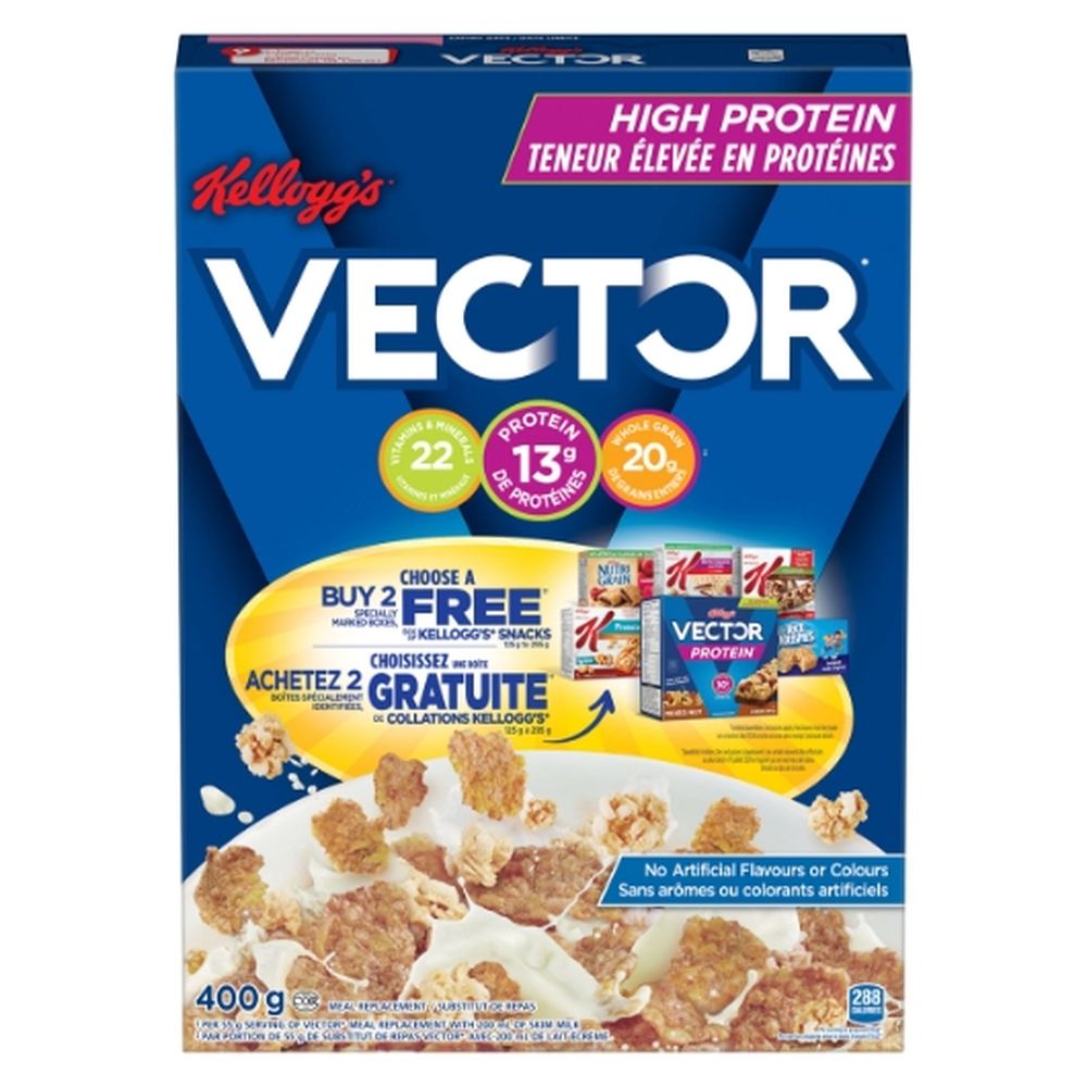 Vector Meal Repalcement Cereal, 400 G -- 14 Per Case