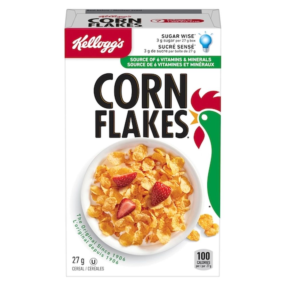 Corn Flakes Cereal, 27 G Box -- 70 Per Case