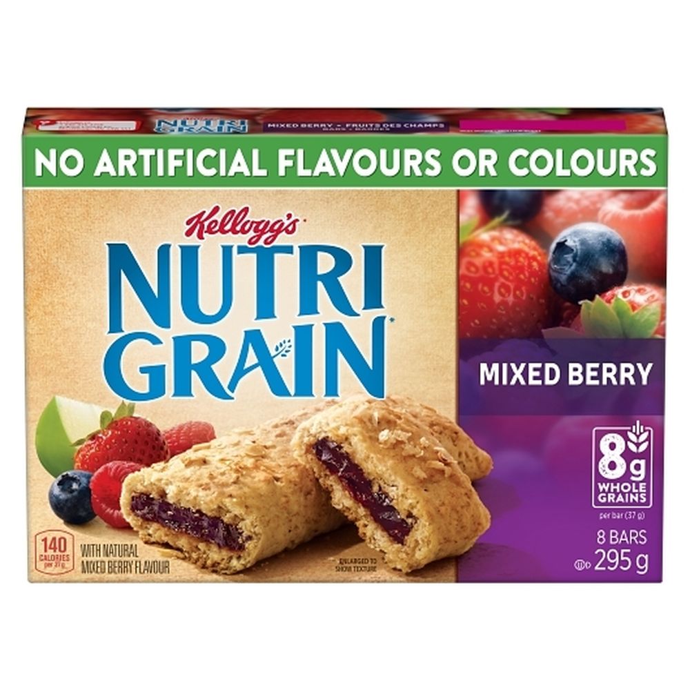 Nutri-grain Mixed Berry Cereal Bar, 295 G -- 12 Per Case