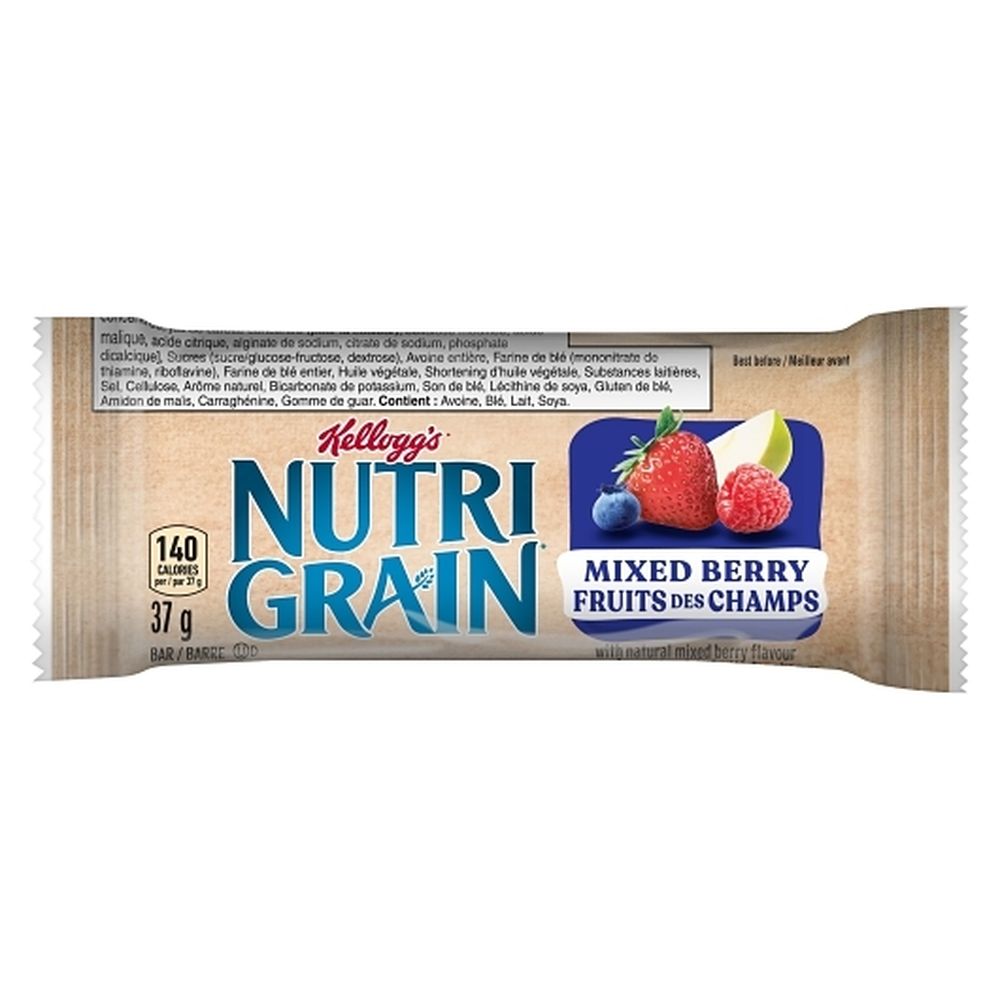 Nutri-grain Mixed Berry Cinnamon Cereal Bar, 37 G -- 48 Per Case