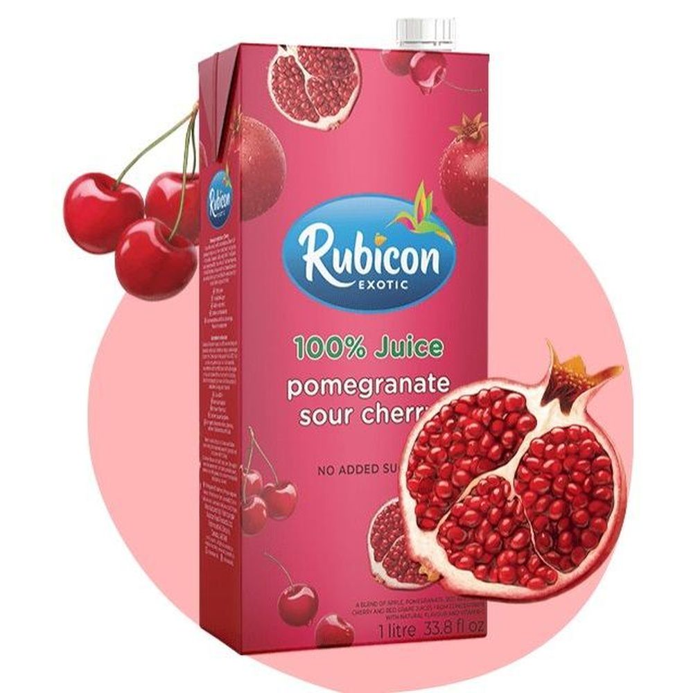 Rubicon Exotic Pomegranate Sour Cherry Juice, 1 L -- 12 Per Case