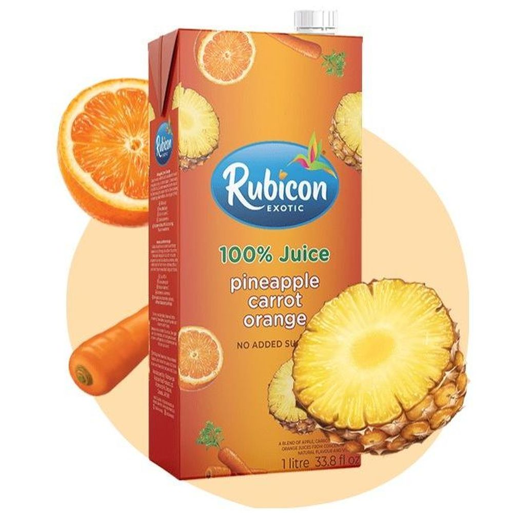 Rubicon Exotic Pineapple Carrot Orange Juice, 1 L -- 12 Per Case