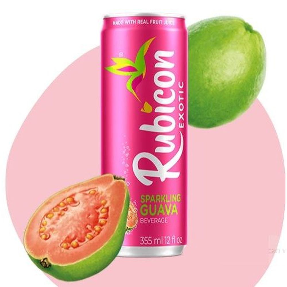 Rubicon Exotic Sparkling Guava Drink, 355 Ml -- 24 Per Case