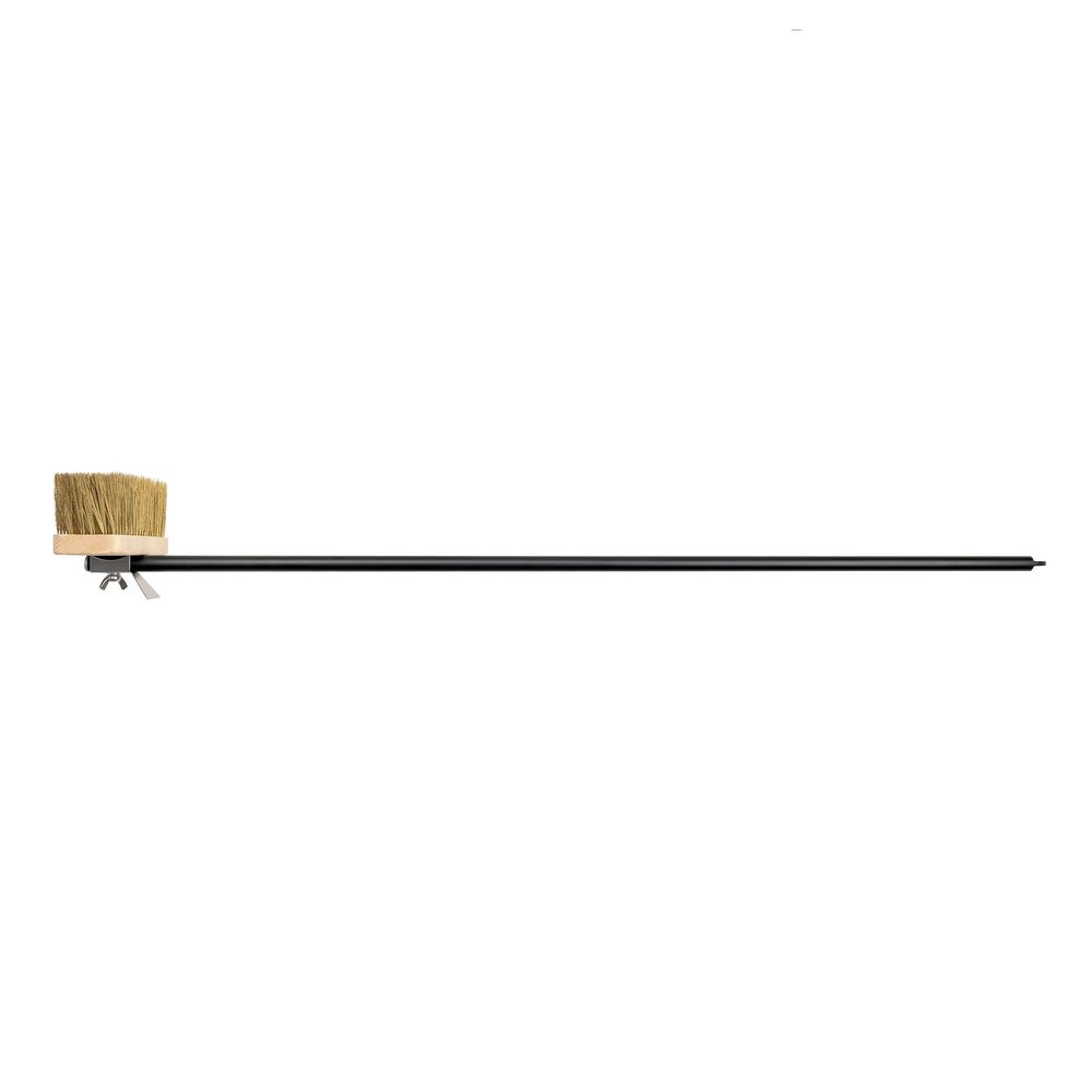 Browne Napolitani Rotating Oven Brush With Brass Bristles On Wooden Head, 59 In Length