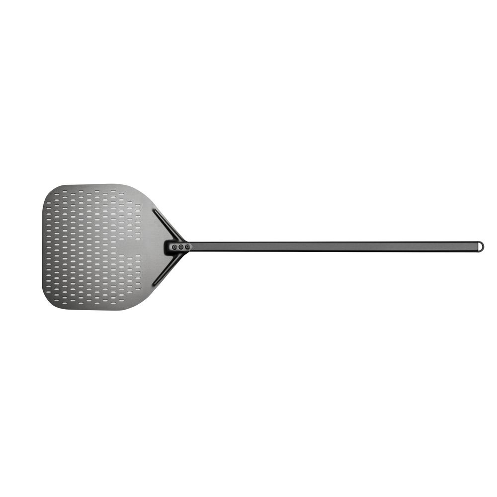 Browne Black Premium Hard Anodized Aluminum Perforated Peel With 14 X 12 In Blade, 59 In Overall Length