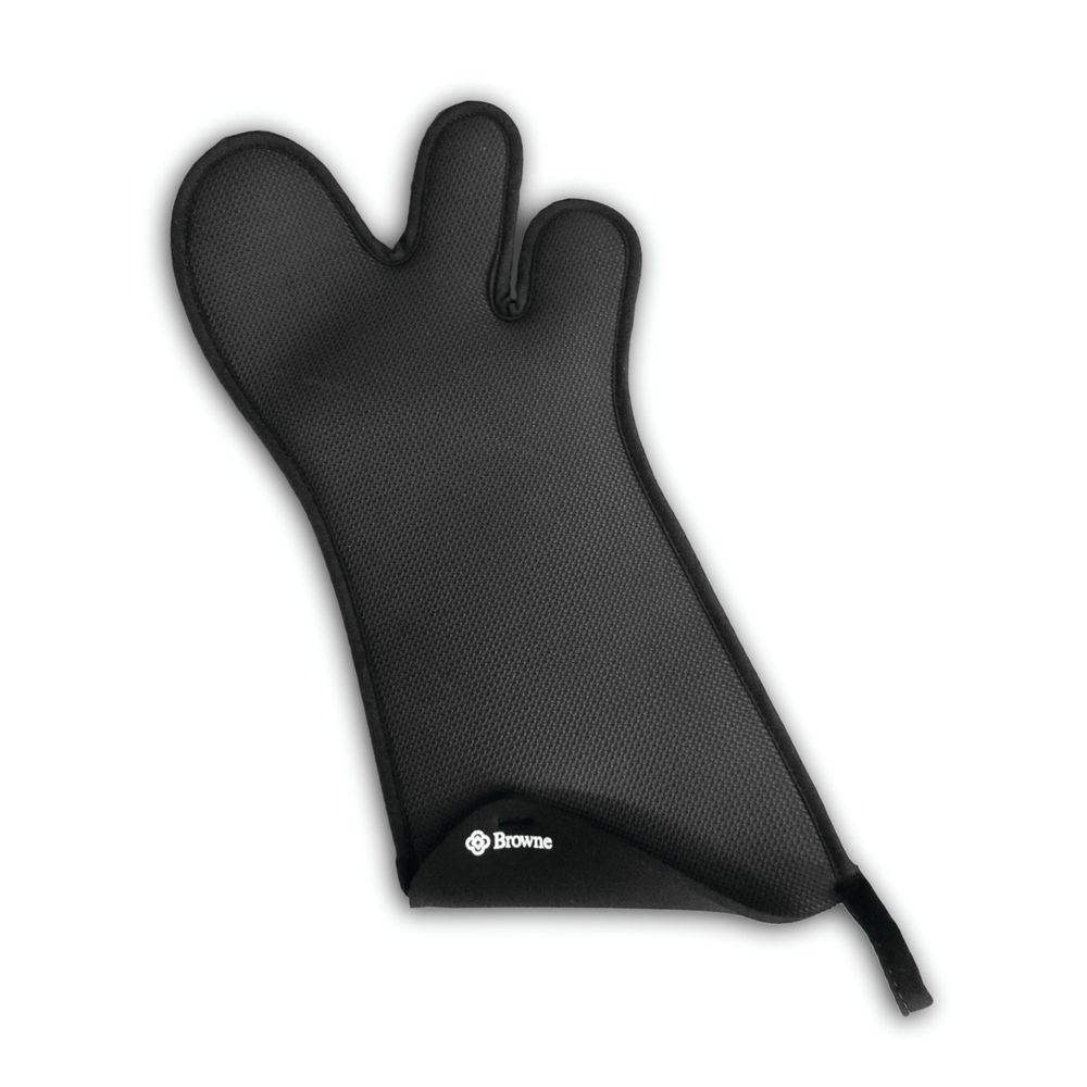 Browne 3 Finger Oven Mitt With Nomex Binding, 16.4 In