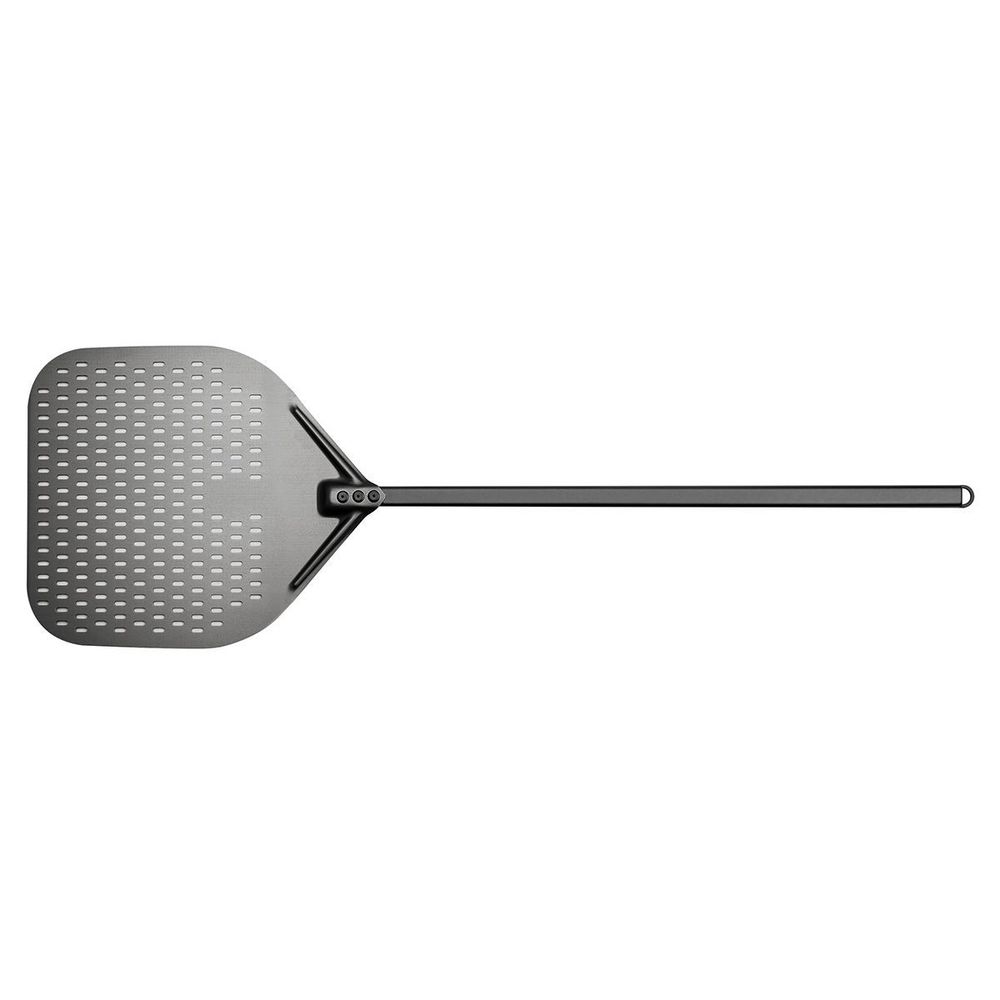 Browne Black Premium Hard Anodized Aluminum Perforated Peel With 18 X 16 In Blade, 59 In Overall Length