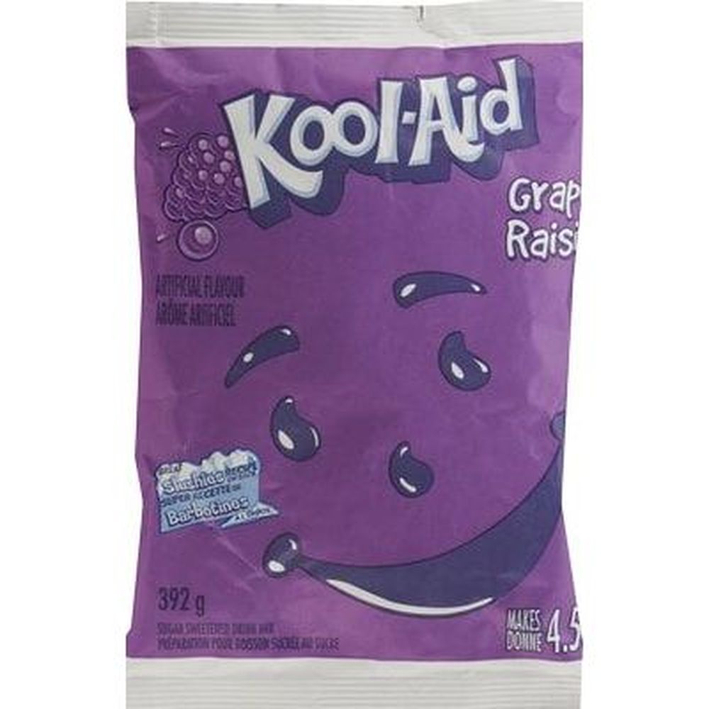 Kool-aid Préparation Pour Boisson Sucrée Au Raisin Et Au Sucre, 392 G -- 18 Par Boîte