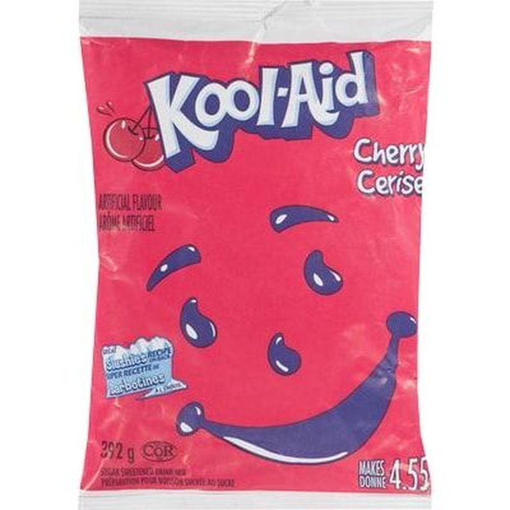 Kool-aid Cherry Sugar Sweetened Powdered Drink Mix, 392 G -- 18 Per Case