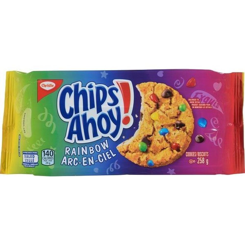 Biscuits Arc-en-ciel Chips Ahoy, 285 G -- 12 Par Bo Ite