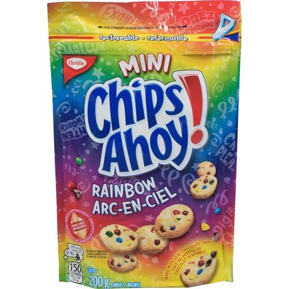 Biscuits Arc-en-ciel Chips Ahoy, 200 G -- 12 Par Bo Ite