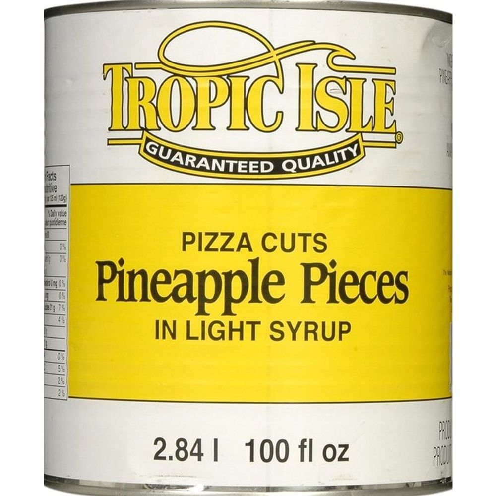 Tropic Isle Pizza Cut Pineapple In Light Syrup, 2.84 L -- 6 Per Case