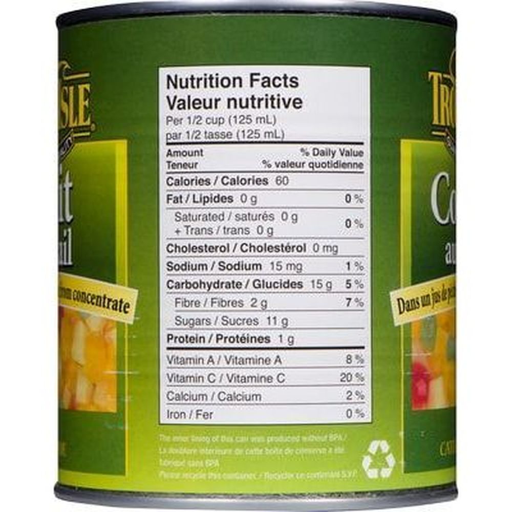 Tropic Isle Fruit Cocktail In Pear Juice, 796 Ml -- 12 Per Case