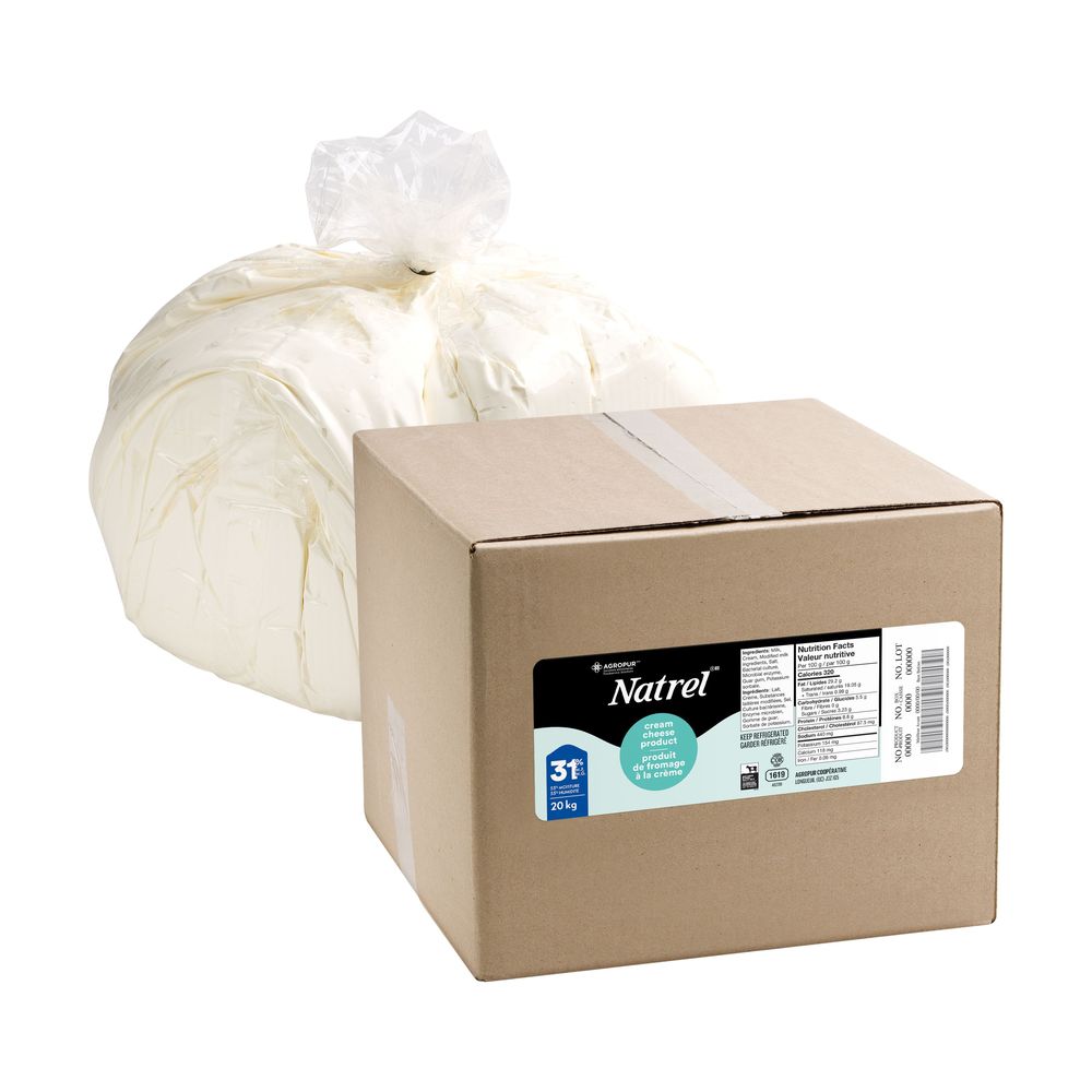 Natrel Fromage À La Crème À 31 % De Matières Grasses Laitières, 20 Kg