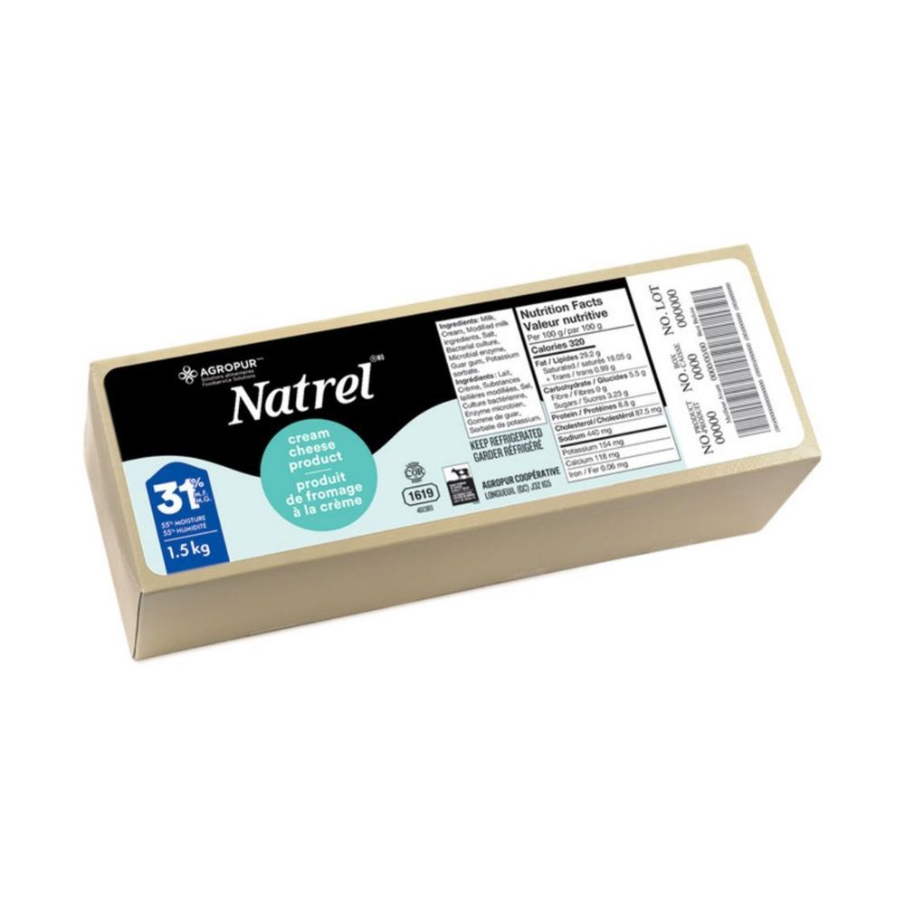 Natrel Pain De Fromage Frais À 31 % De Matières Grasses, 1,5 Kg