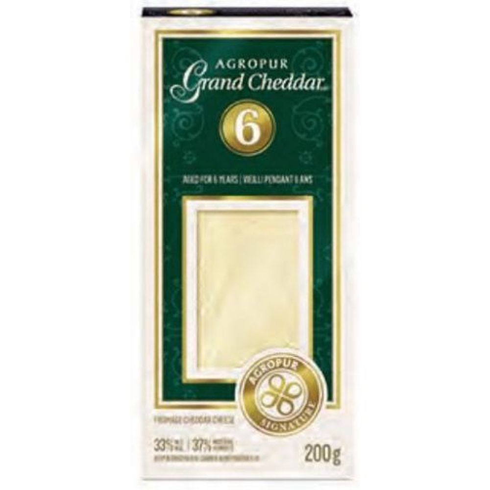 Agropur Signature Grand Six Year Aged Cheddar Cheese, 200 G -- 6 Per Case