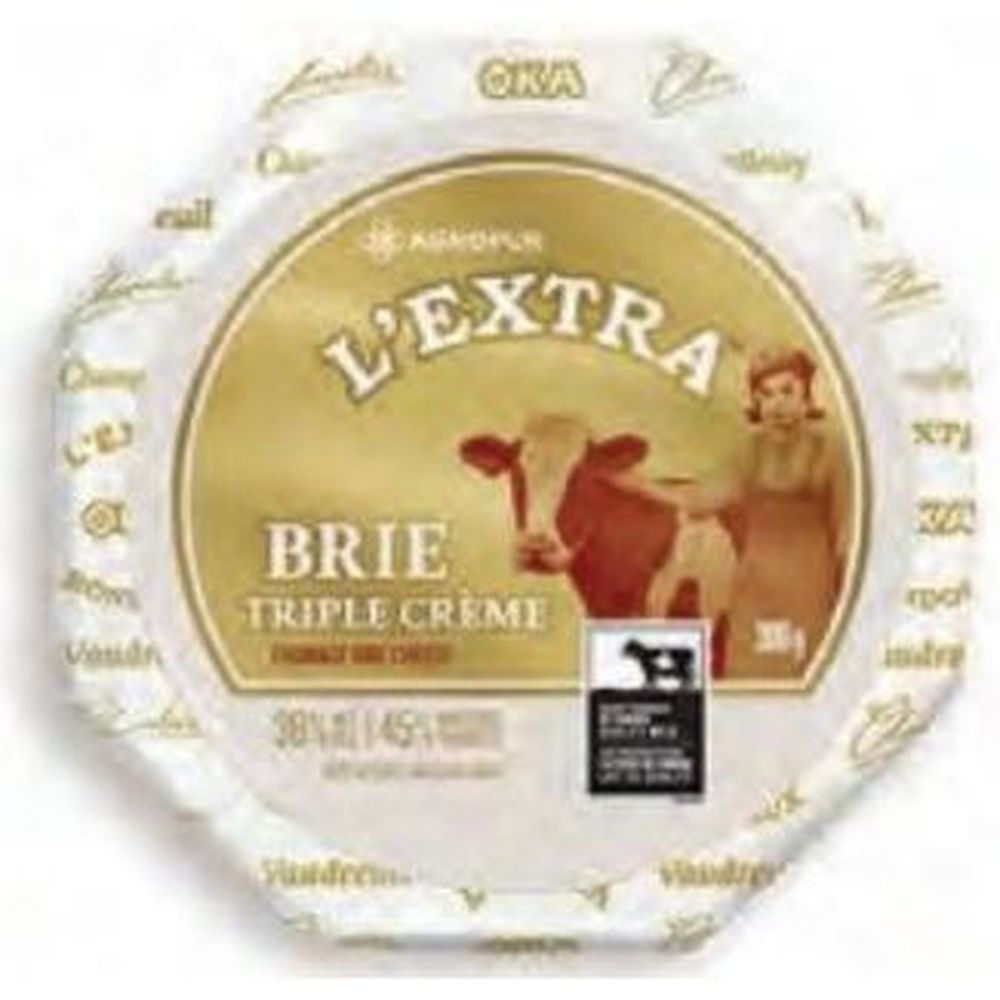 Agropur Signature Lextra Triple Cream Brie Cheese, 300 G -- 4 Per Case