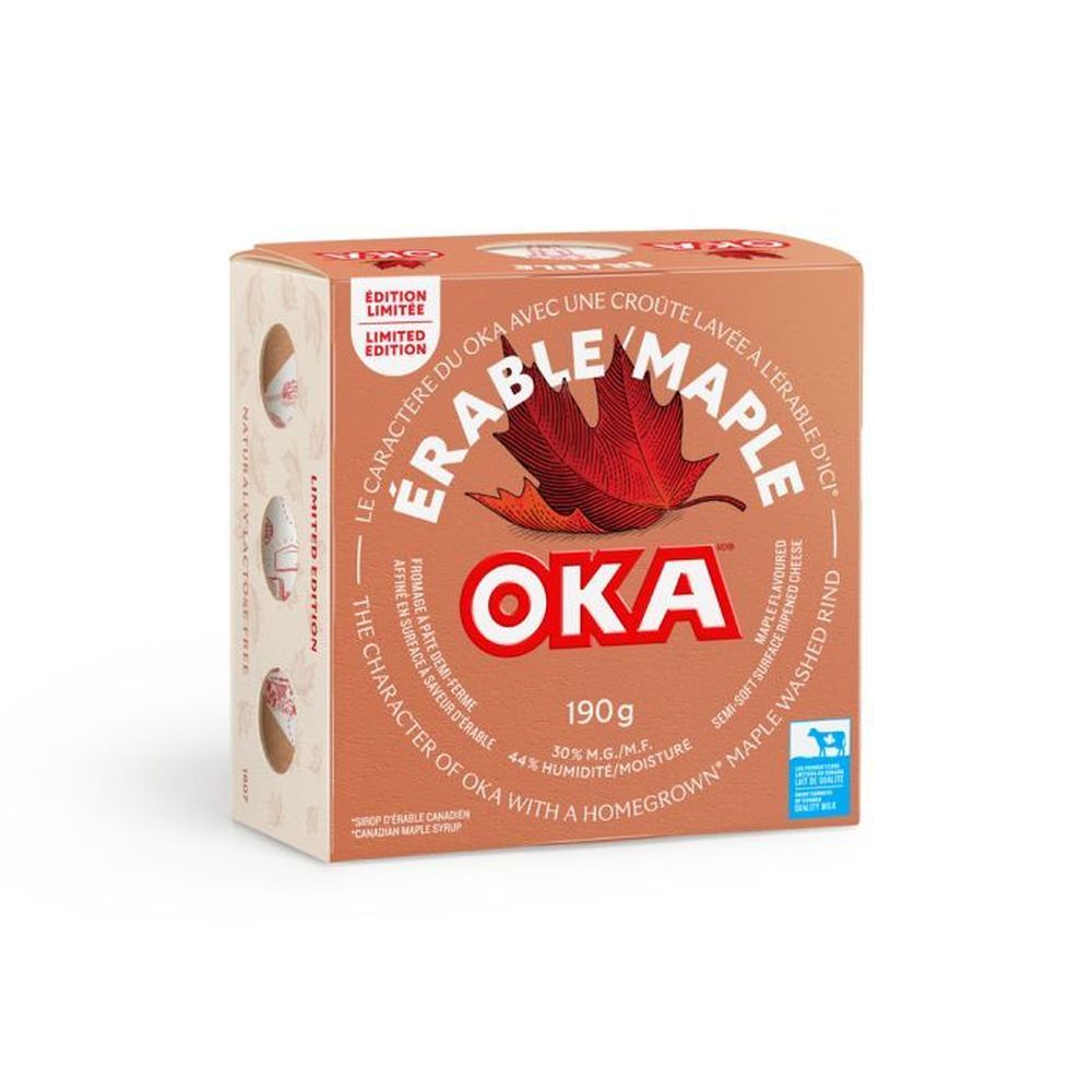 Oka Semi Soft Maple Cheese, 190 G -- 6 Per Case