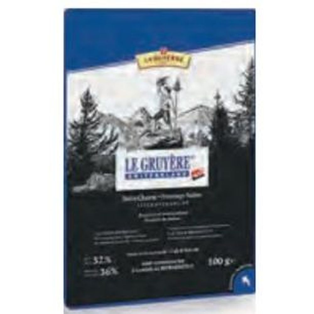Le Superbe Swiss Gruyere Sliced Cheese, 100 G -- 12 Per Case