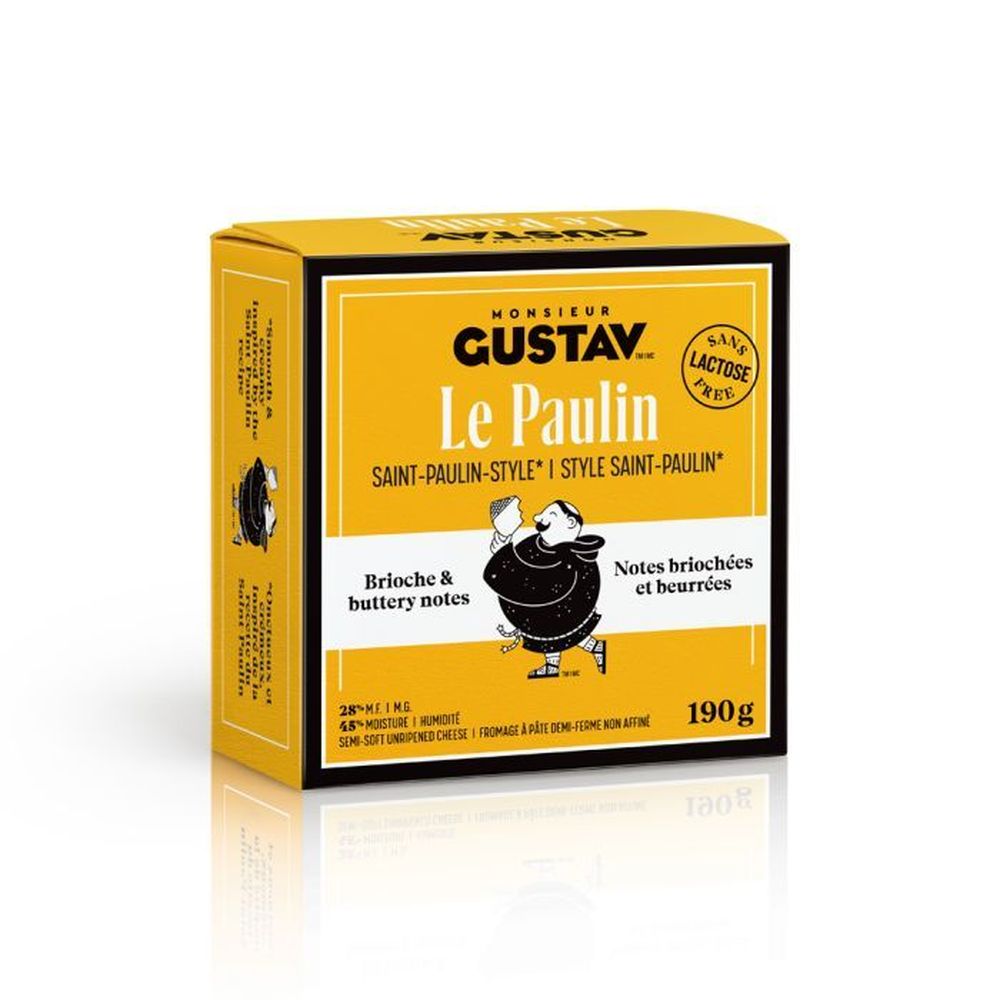 Gustav Brioche Sans Lactose Et Fromage Le Paulin Au Beurre, 190 G – 6 Par Caisse