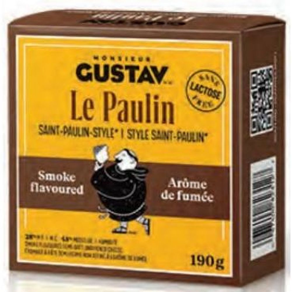 Gustav Fromage Fumé Le Paulin Sans Lactose, 190 G – 6 Par Caisse