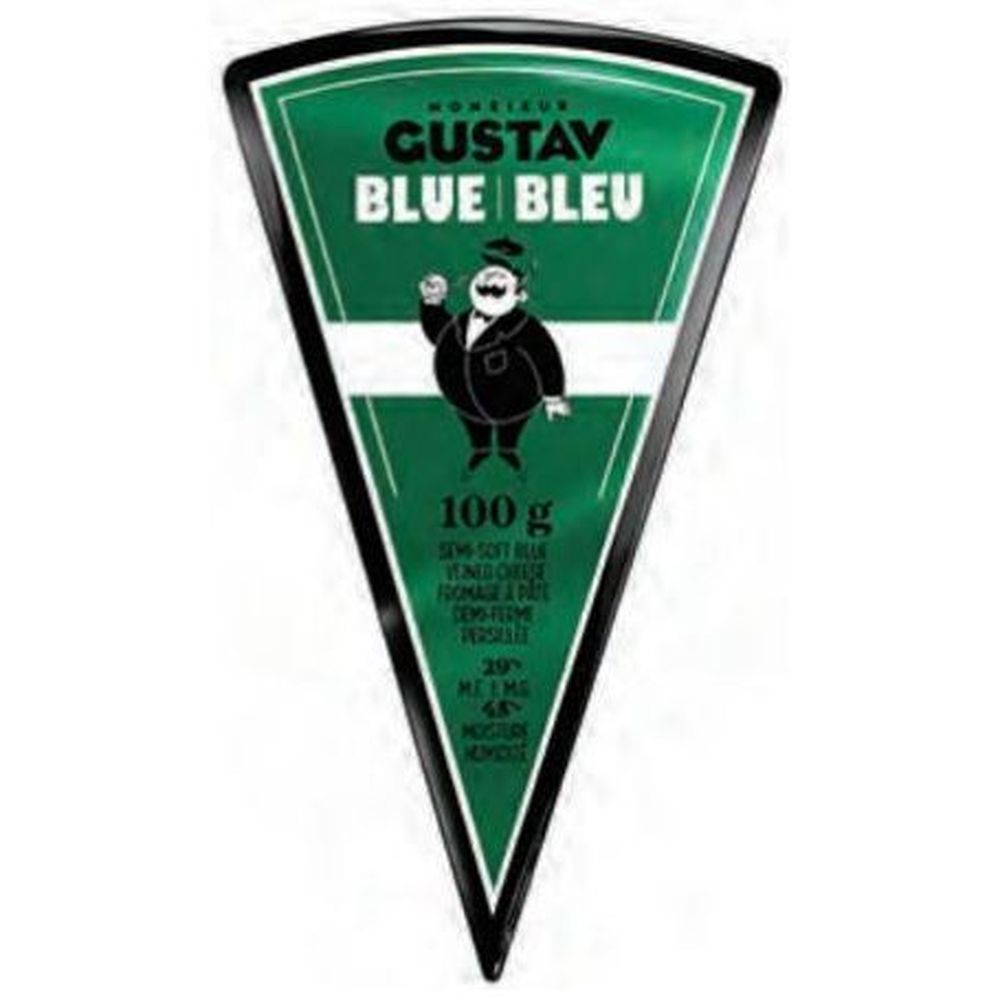 Gustav Lactose Free St Paulin Blue Cheese, 100 G -- 5 Per Case