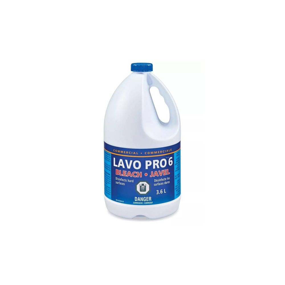 Lavo Pro 6 Percent Liquid Bleach, 3.6 L -- 6 Per Case
