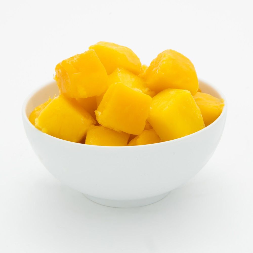 Below Zero 3/8 In Diced Mango Cube, 1 Kg - 5 Per Case
