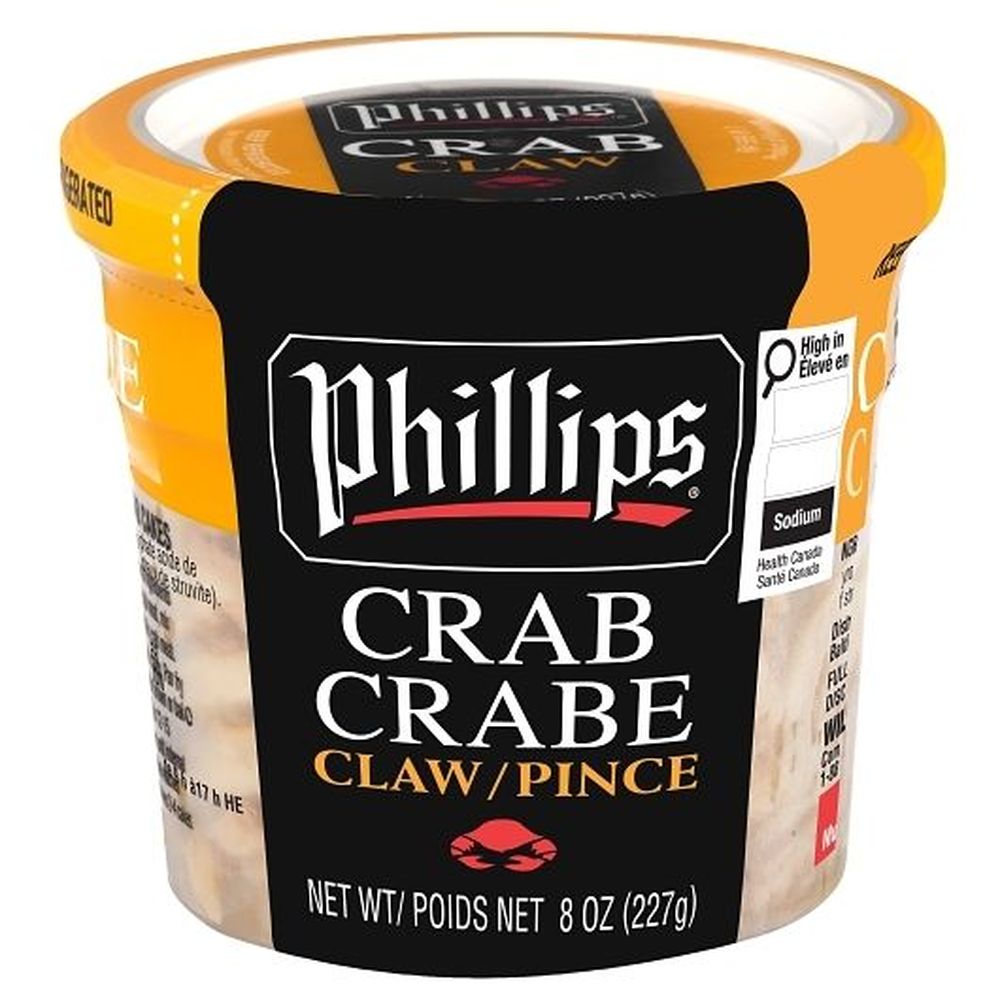 Phillips Pasteurized Claw Crab Meat, 8 Oz -- 12 Per Case
