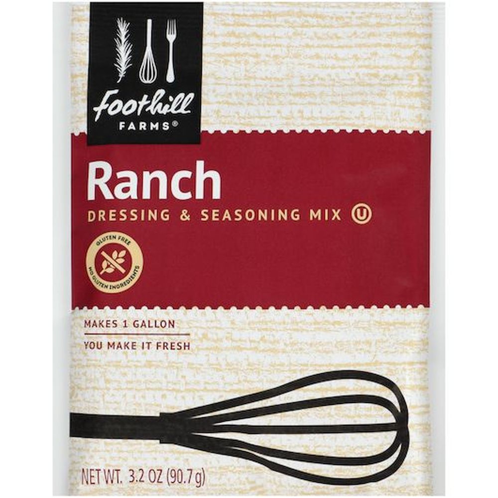 Foothill Farms Ranch Dressing And Seasoning Mix, 90.72 G -- 18 Per Case