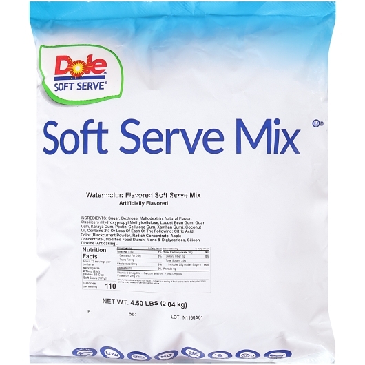 Dole Watermelon Soft Serve Mix, 2.04 Kg -- 4 Per Case