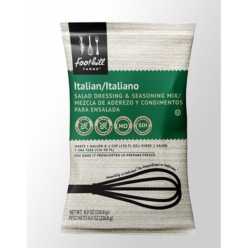 Foothill Farms Italian Salad Dressing And Seasoning Mix, 226.8 G -- 12 Per Case