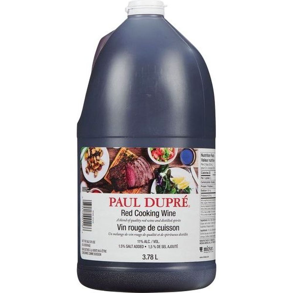 Paul Dupre Vin De Cuisine Rouge À 11 %, 3,78 L -- 4 Par Caisse