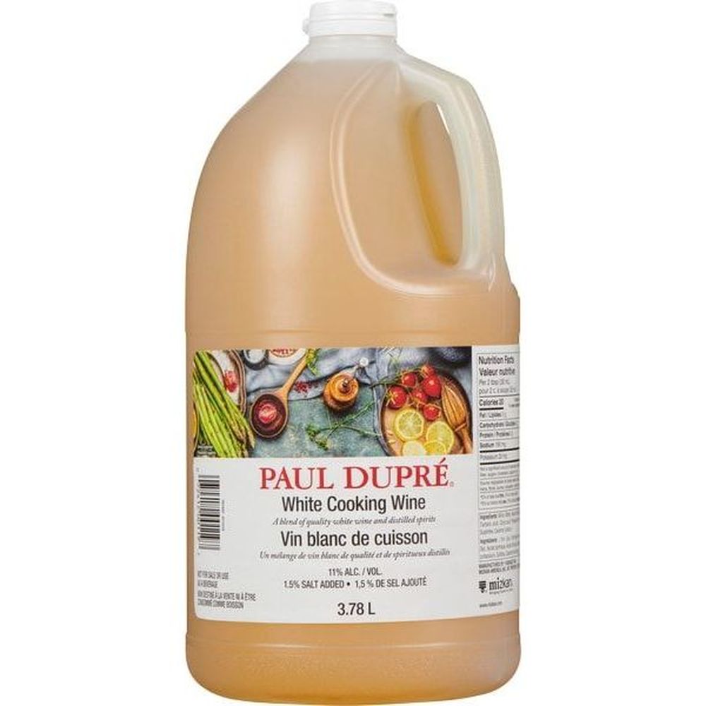 Paul Dupre Vin Blanc De Cuisine À 11 Pour Cent, 3,78 L -- 4 Par Caisse