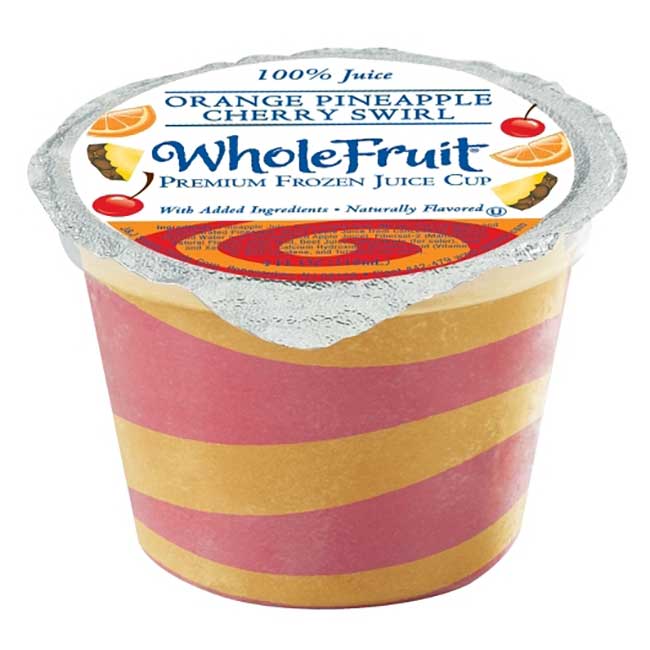 Whole Fruit Premium Orange Swirl Juice Cup, 4 Oz -- 96 Per Case